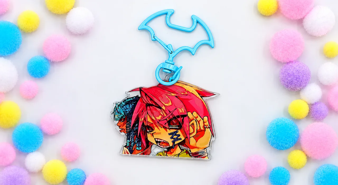 AKIMYAX — Nori & Miko acrylic keyring